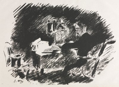 Illustrasjon for The Raven av Edgar Allan Poe av Édouard Manet