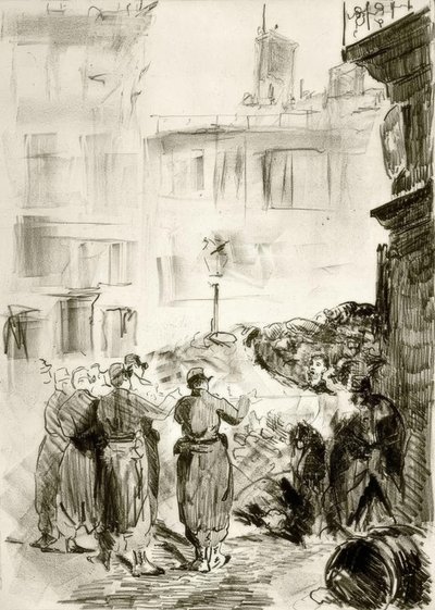 Barrikaden av Édouard Manet