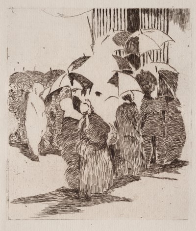 Køen foran slakteren. av Édouard Manet