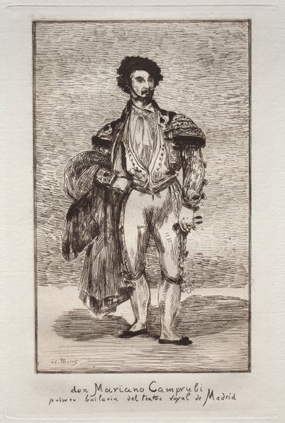 Danseren (Don Mariano Camprubi) av Édouard Manet