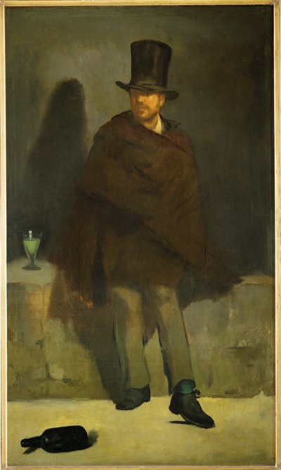 Absintdrikkeren (olje på lerret) av Edouard Manet
