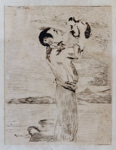Vanndrikkeren (etsing og tørrpunkt) av Édouard Manet