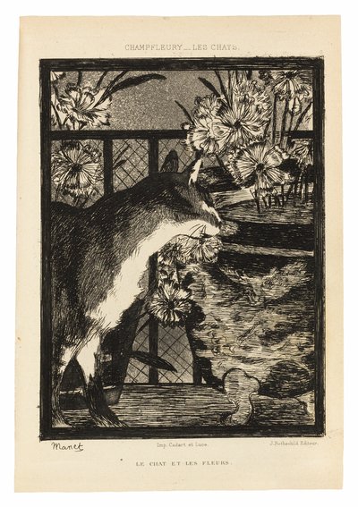 Kattene av Édouard Manet