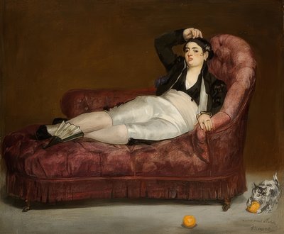 Tilbakelent ung kvinne i spansk drakt. 1862-63 av Édouard Manet