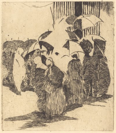 Kø foran slakteren av Édouard Manet
