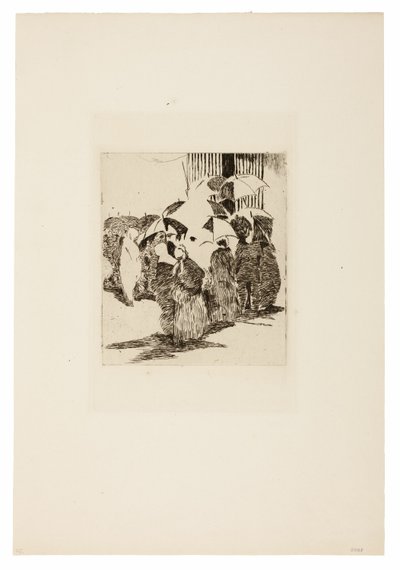 Kø foran slakteren av Édouard Manet