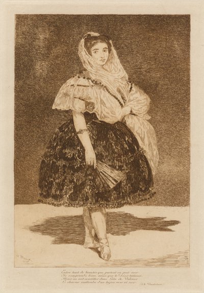 Lola de Valencia av Édouard Manet