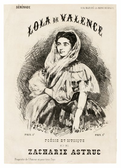 Lola de Valencia av Édouard Manet