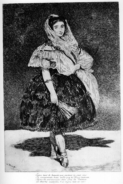 Lola de Valence, c1850-1880 1924 av Édouard Manet