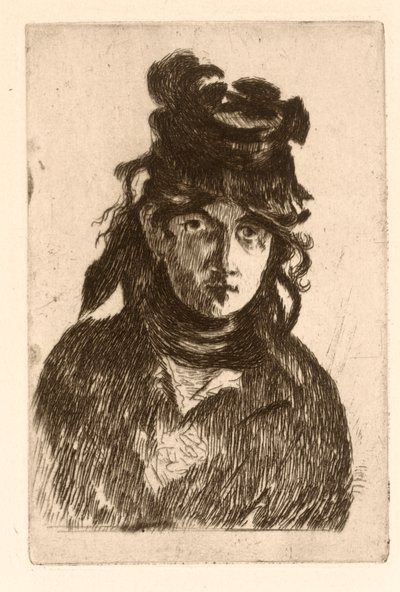 Portrett av Berthe Morisot av Édouard Manet