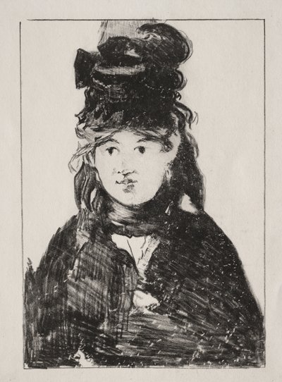 Portrett av Berthe Morisot av Édouard Manet