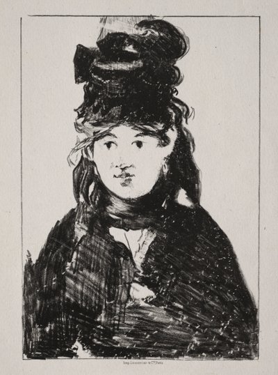 Portrett av Berthe Morisot av Édouard Manet