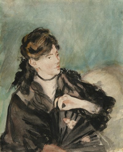 Portrett av Berthe Morisot, 1873-74 av Édouard Manet