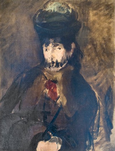 Portrett av Berthe Morisot i et slør, ca. 1872 (olje på lerret) av Édouard Manet