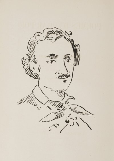 Portrett av Edgar Allan Poe 1809-1849, 1889. av Édouard Manet
