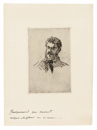 Portrett av Felix Bracquemond av Édouard Manet