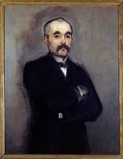Portrett av Georges Clemenceau (1841-1929) Maleri av Edouard Manet (1832-1883) 1800-tallet Søn. 0,94 x 0,74 m Paris, musee d