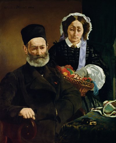 Portrett av Monsieur og Madame Auguste Manet av Édouard Manet