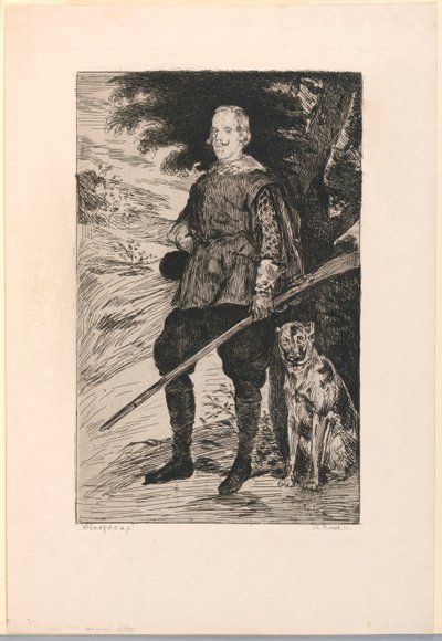 Portrett av Filip IV, konge av Spania, etter Diego Velazquez av Édouard Manet