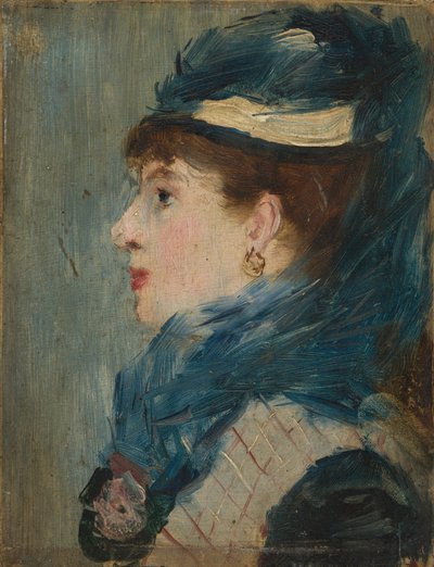 Portrett av en dame, ca. 1879 (olje på tre) av Édouard Manet