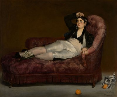 Liggende ung kvinne i spansk drakt av Édouard Manet