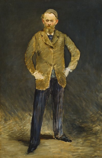 Selvportrett med hatt av Édouard Manet