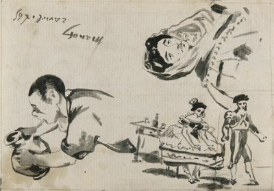 Skisser fra «Gypsies», «The Spanish Ballet» og «Lola de Valence» for «L’Autographe au Salon de 1865» av Édouard Manet