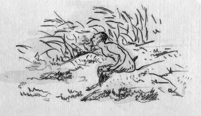 St. Mallarmé, ettermiddag / E.Manet av Édouard Manet