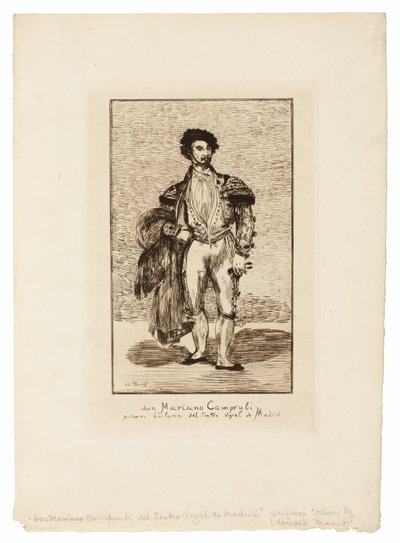 Ballettdanseren (Don Mariano Camprubi) av Édouard Manet