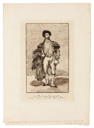 Ballettdanseren (Don Mariano Camprubi) av Édouard Manet