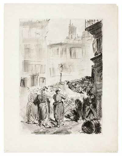 Barrikaden av Édouard Manet