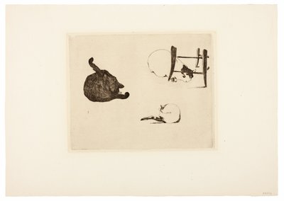 Kattene av Édouard Manet