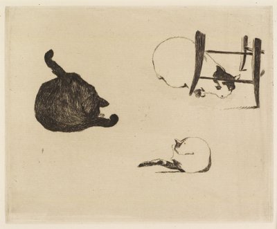 Kattene, 1869 av Édouard Manet