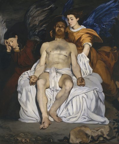 Den døde Kristus med engler av Édouard Manet