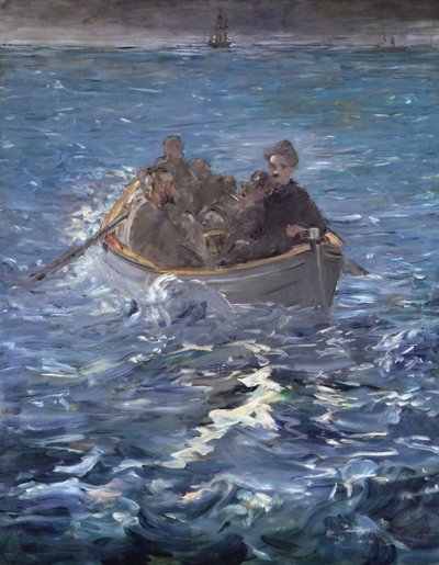 Flukten til Henri de Rochefort (1831-1915) 1874 av Édouard Manet