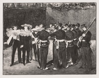 Henrettelsen av keiser Maximilian av Édouard Manet