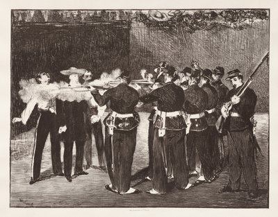 Henrettelsen av keiser Maximilian av Édouard Manet