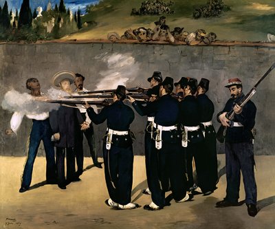 Henrettelsen av keiser Maximilian, 1867-8 av Édouard Manet