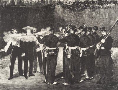 Henrettelsen av keiser Maximilian Henrettelsen av Maximilian, 1868. av Édouard Manet