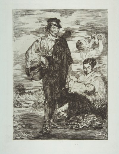 Sigøynerne Les Gitanos, 1862. av Édouard Manet