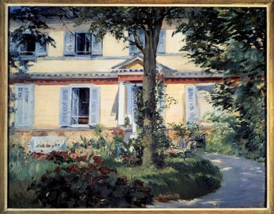 The House of Rueil-maleri av Edouard Manet (1832-1883) 1882 Berlin, Staatliche museum av Édouard Manet