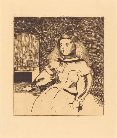 Infanta Marguerite Infante Marguerite, 1861. av Édouard Manet