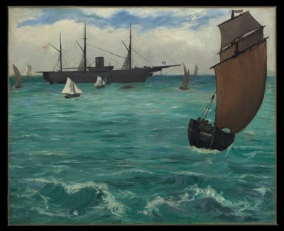 «Kearsarge» ved Boulogne av Édouard Manet