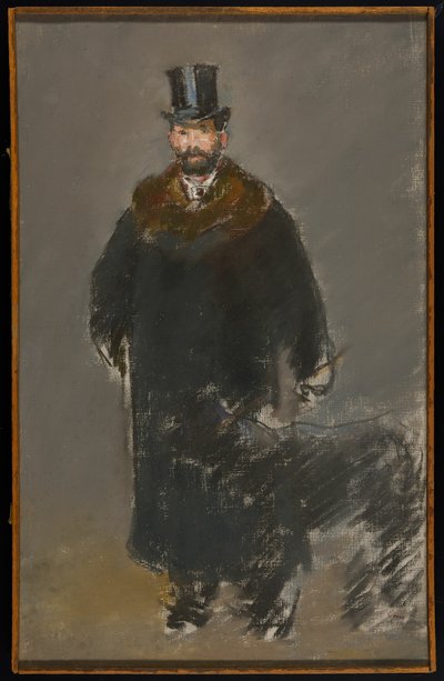 Mannen med hunden av Édouard Manet