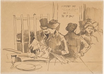 The Railway Restaurant, ca. 1879. av Édouard Manet