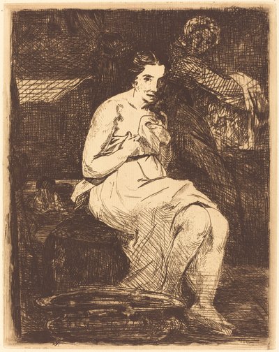 The Toilette (La toilette) av Édouard Manet