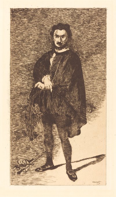 Den tragiske skuespilleren av Édouard Manet