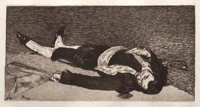 dødelig tyrefekter av Édouard Manet