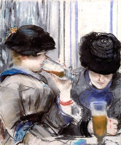Kvinner som drikker øl av Édouard Manet