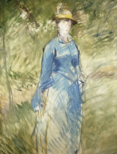 Ung kvinne i det grønne; Ung kvinne i det grønne, 1882 av Édouard Manet